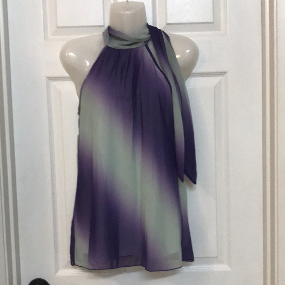 Ombré sleeveless blouse